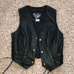 Vintage Leather Riding Vest